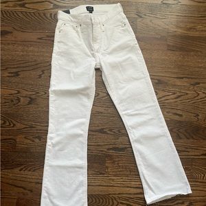 Jcrew white kick cropped jeans- Size 25